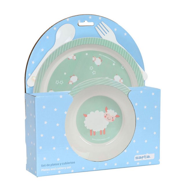 Bild von safta Kindergeschirr-Set, Kindergeschirr-Set Safta Ovejita (4 Stücke)