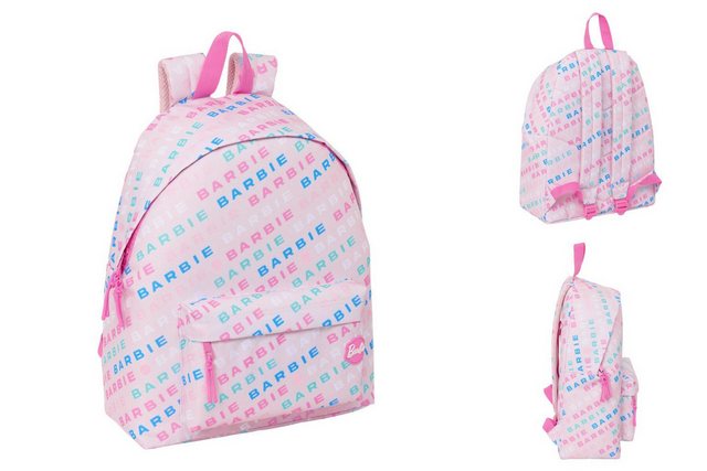 Bild von Barbie Rucksack Barbie Kinder Rucksack Logomania Hellrosa 33 x 42 x 15 cm