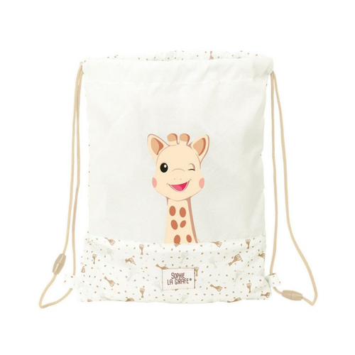 Bild von Rucksacktasche mit Bändern Sophie la Girafe Beige – Praktisch und Stilvoll für die Vorschule