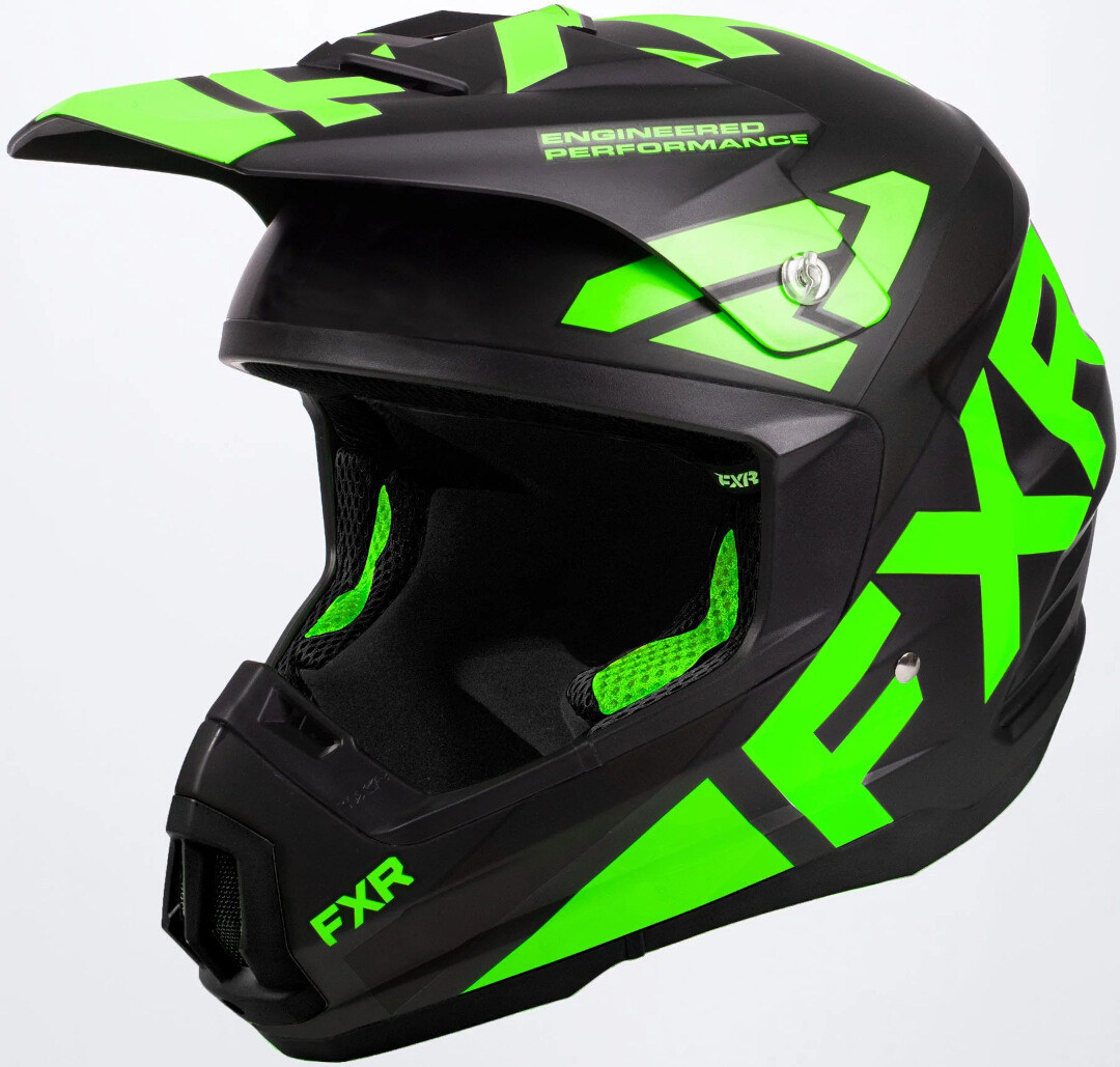 Bild von FXR Torque Team Snowmobil Helm, schwarz-grün, Größe 2XL für Männer