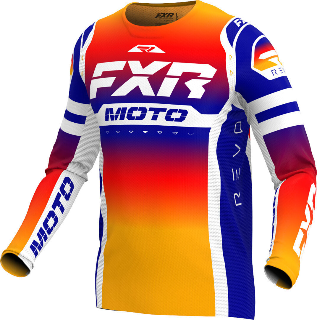 Bild von FXR Revo Pro LE Motocross Jersey, weiss-blau-orange, Größe M für Männer