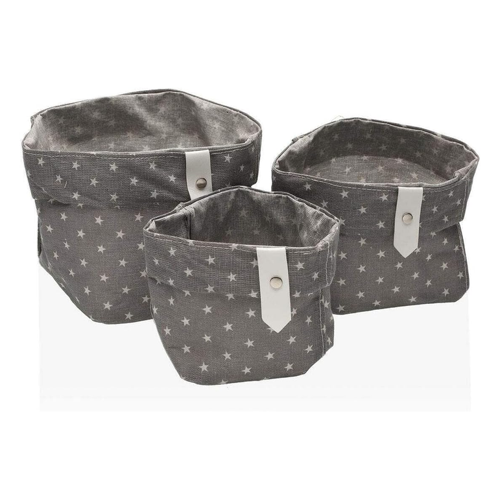 Bild von VERSA Set aus stapelbaren Organizer-Boxen Stars Grey
