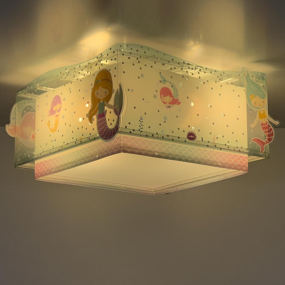 Bild von Dalber Kinderzimmer Deckenleuchte Mermaids in Mehrfarbig E27 2-flammig multicolor
