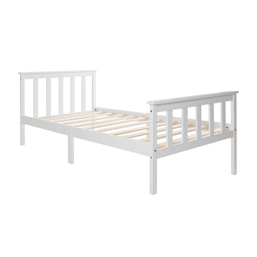 Bild von Celya Einzelbett 90x200cm – Holzbett mit Lattenrost und Kopfteil