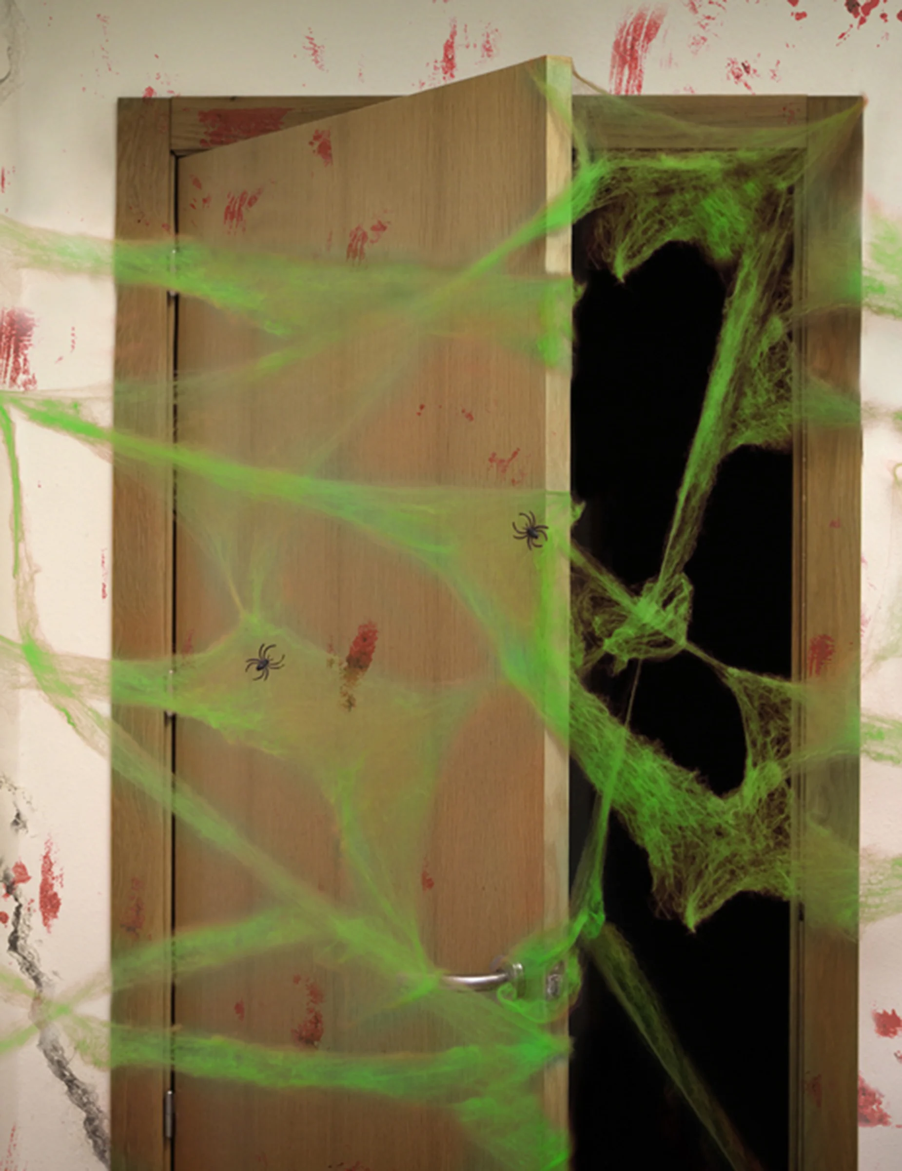 Bild von Spinnennetz Halloweendekoration 20g grün