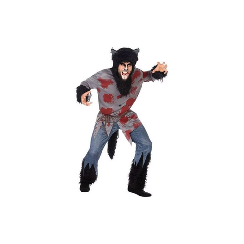 Bild von Blutiges Wolfskostüm für Männer - Ideal für Halloween und Karneval