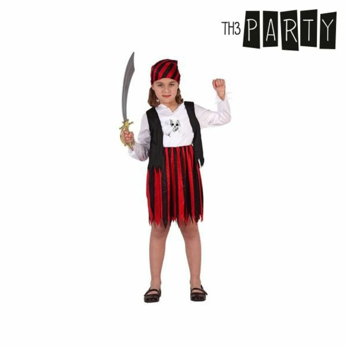 Bild von Verkleidung für Kinder Th3 Party Bunt Piraten (3 Stücke)