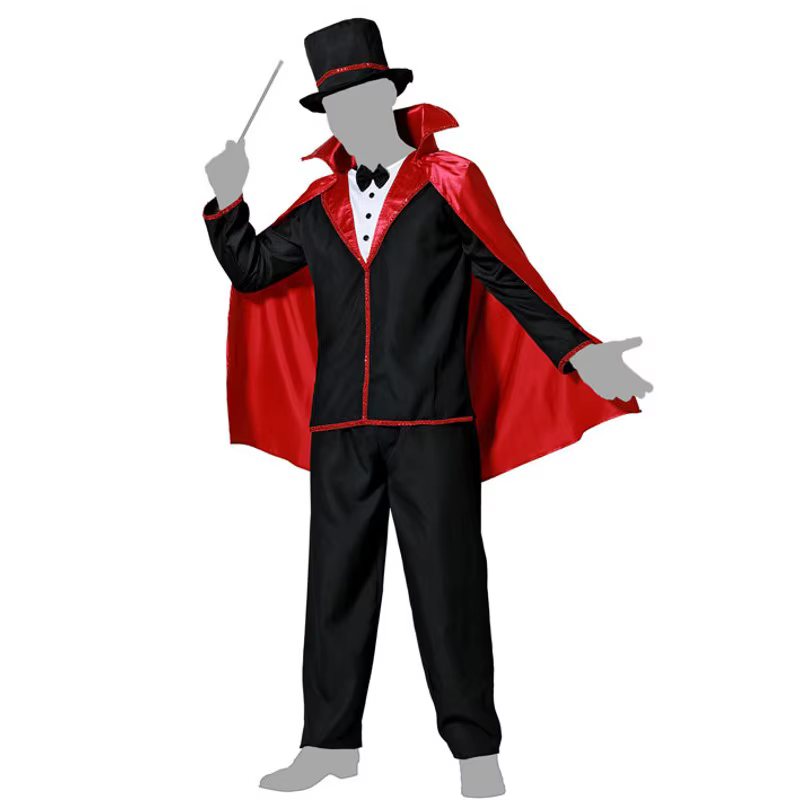 Bild von Adult man amazing magician costume for Carnival party Theater birthday