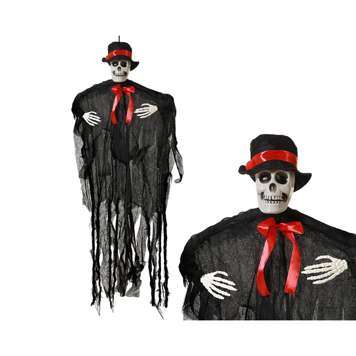 Bild von Halloween-Dekoration Skelett 95 x 75 cm