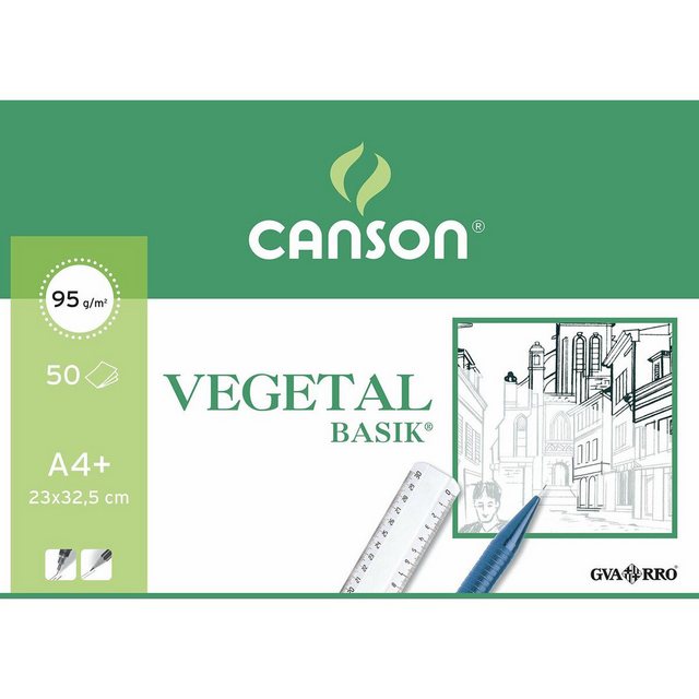 Bild von canson Zeichenblock, Zeichenblock Canson Pflanzen-Papier Durchsichtig