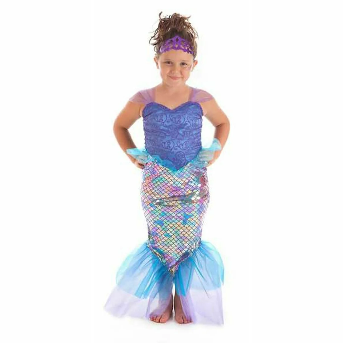 Bild von Verkleidung für Kinder Sirene Lila (2 Stücke)
