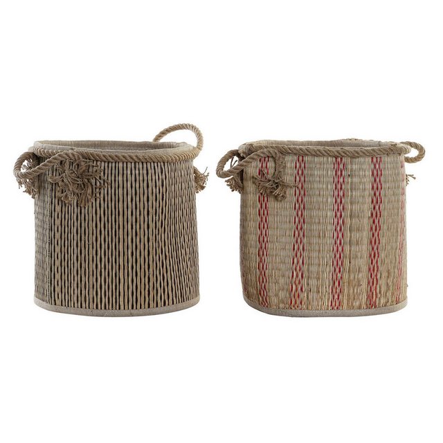 Bild von DKD Home Decor Dekoobjekt Mehrzweckkorb DKD Home Decor 30 x 30 x 36 cm Jute Boho 2 Stück