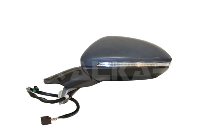 Bild von ALKAR 6139138 Außenspiegel Rückspiegel, Seitenspiegel, Autospiegel links grundiert elektrisch beheizbar, asphärisch für Linkslenker VOLKSWAGEN: Golf 7