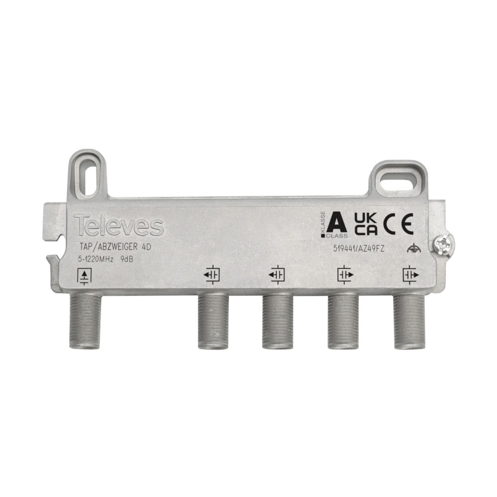 Bild von Televes End-Abzweiger 4f. (9 dB, Verteiler und Abzweiger), Antennenkabel
