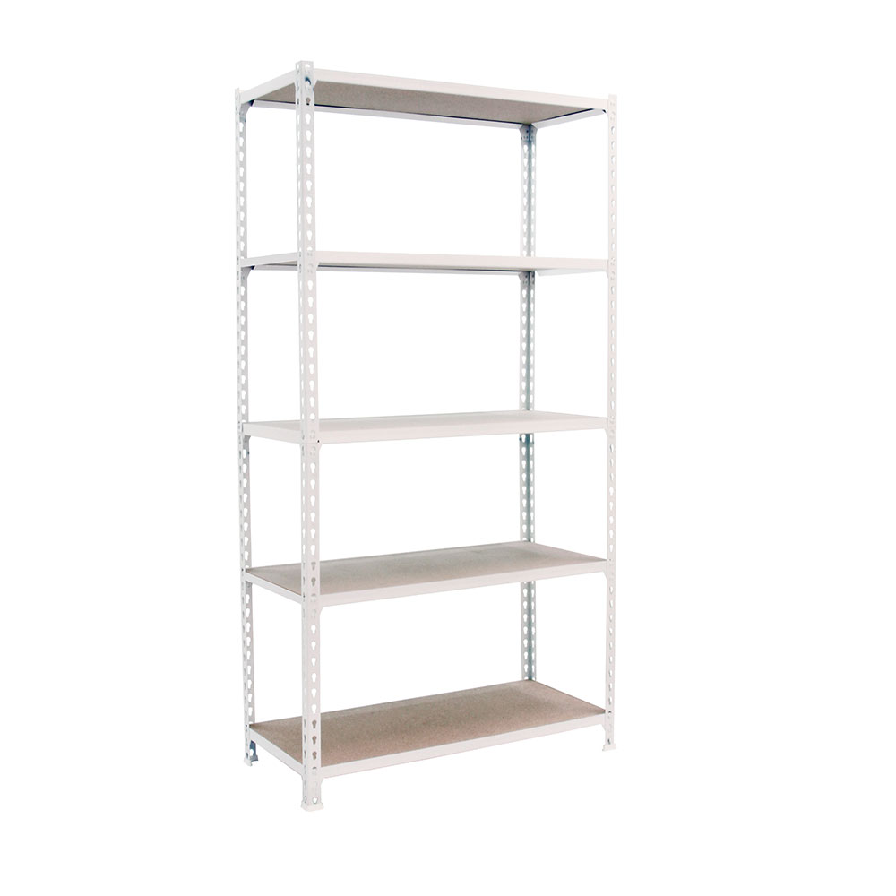 Bild von Simonrack Schwerlastregal MADERCLICK MEGAPLUS 5 8425437077586 weiß 120,0 x 50,0 x 200,0 cm
