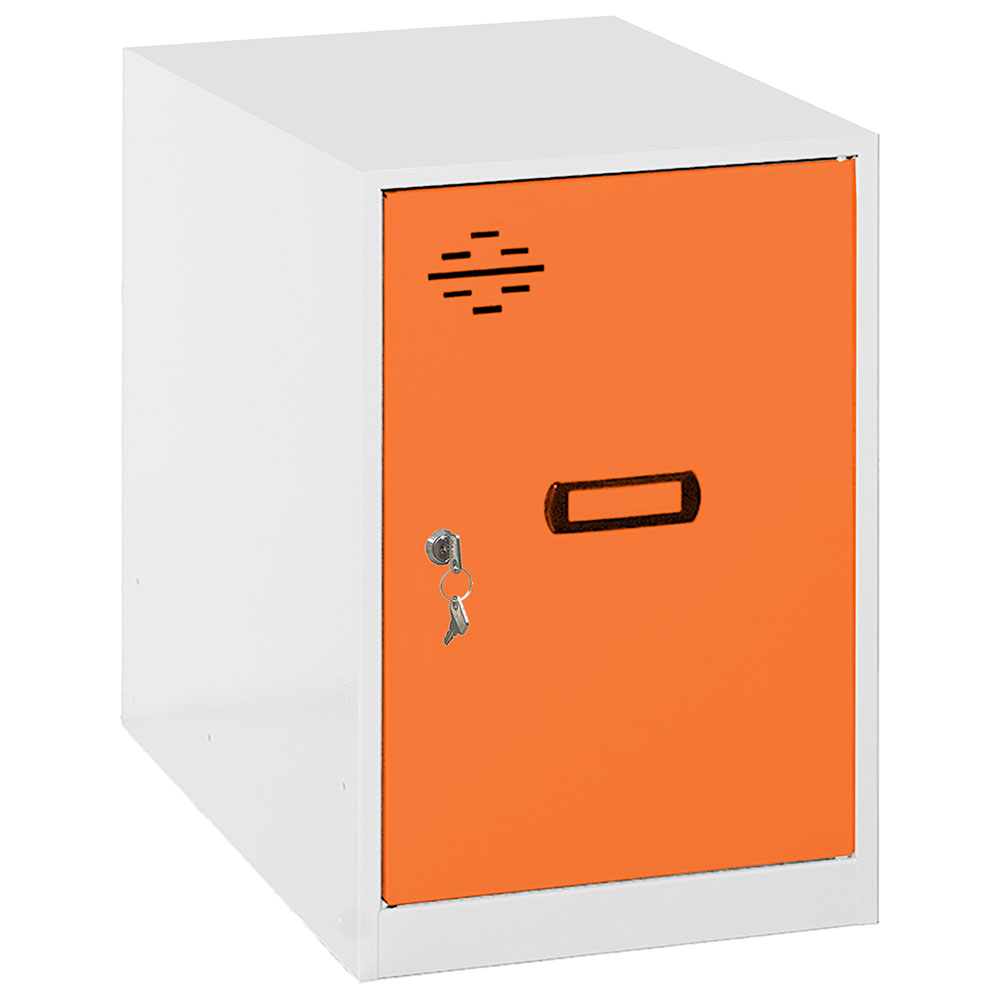 Bild von Simonrack Spind SIMONLOCKER DISM weiß, orange 8425437116490, 1 Schließfach 30,0 x 50,0 x 47,5 cm