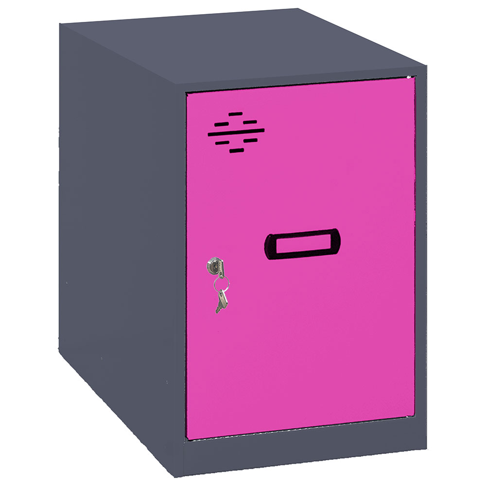 Bild von Simonrack Spind SIMONLOCKER DISM anthrazit, pink 8425437116544, 1 Schließfach 30,0 x 50,0 x 47,5 cm