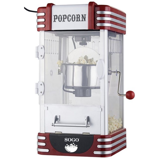 Bild von Sogo Popcornmaschine SOGO Human Technology PAL-SS-11350 Popcorn-Maker Silber-Rot