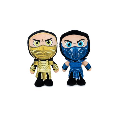 Bild von Mortal Kombat Plüschfiguren: Sub-Zero und Scorpion im Detail