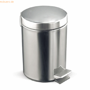 Bild von Rocada Tret-Abfalleimer Glanzstahl silber 7 Liter, Abfalleimer, Silber