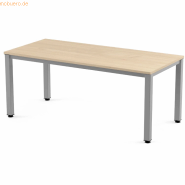 Bild von Rocada, Schreibtisch, Schreibtisch Executive BxTxH 200x80x73cm Gestell grau Platte Melamin buche