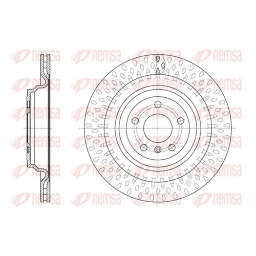 Bild von REMSA 61635.10 Bremsscheibe für MERCEDES-BENZ