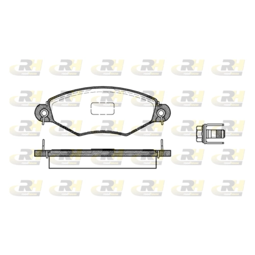 Bild von Roadhouse 2643.10-Set Bremsbeläge für Scheibenbremsen