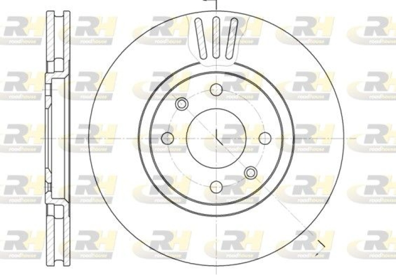 Bild von 2x ROADHOUSE Bremsscheibe 6486.10