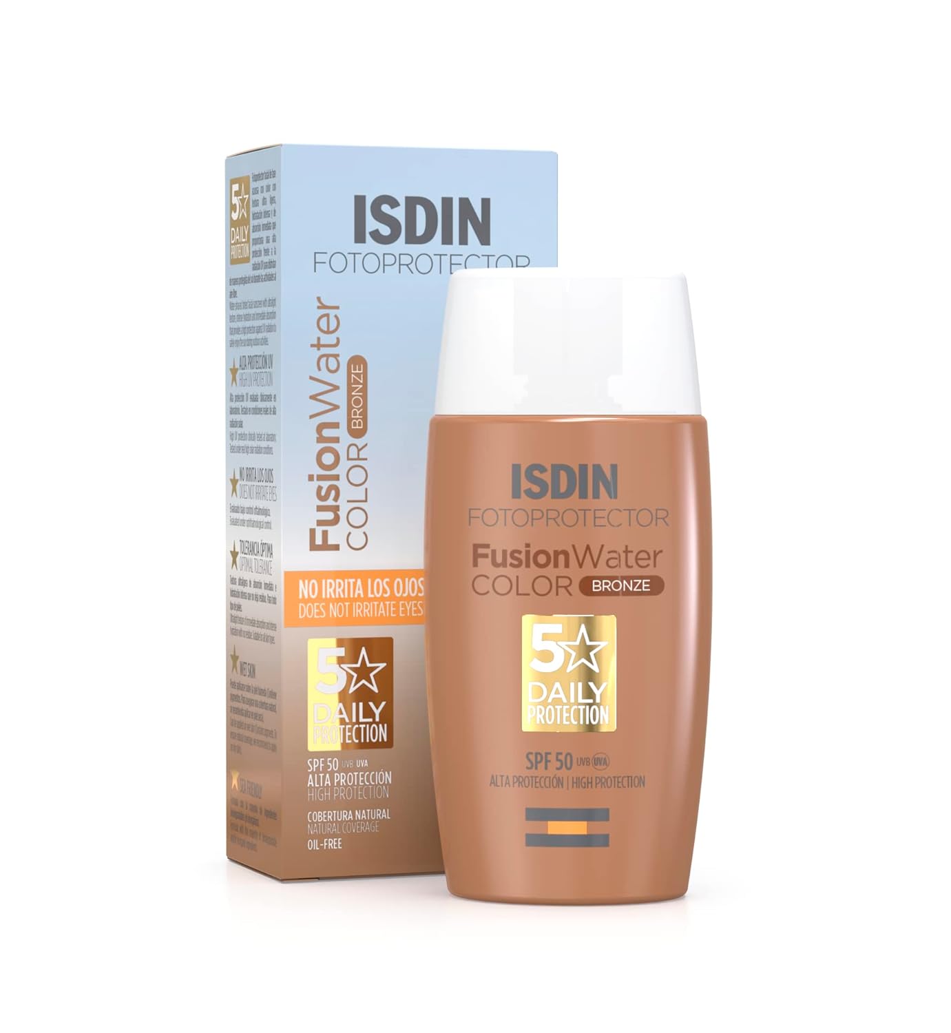 Bild von Sonnenschutz mit Farbe Isdin Fusion Water Spf 50 Dark 50 ml