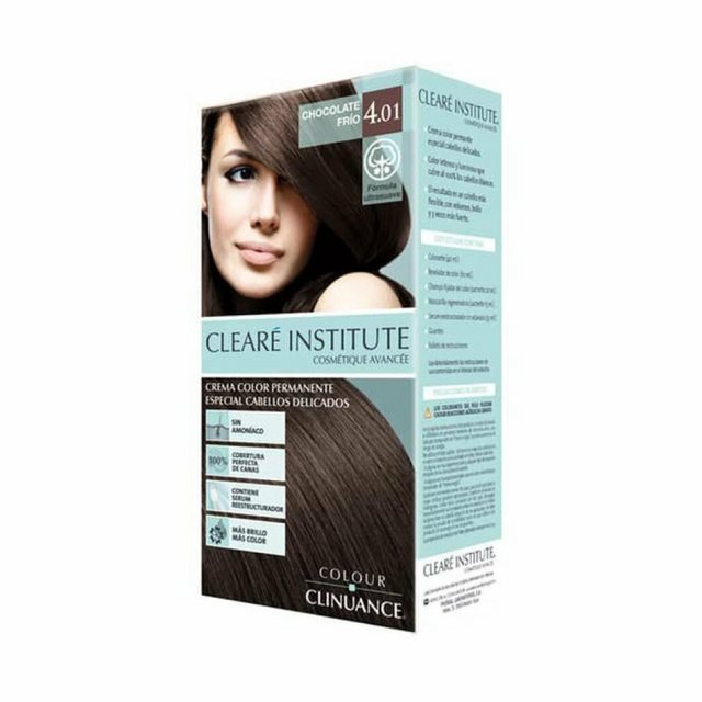 Bild von Clearé Institute, Haarfarbe, Colour Clinuance 4.01 Cold Chocolate (Nº 4.01-chocolate frio)