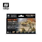 Bild von Model Color: Paint Set WWII Desert British & German Armour & Infantry (6 Farben)