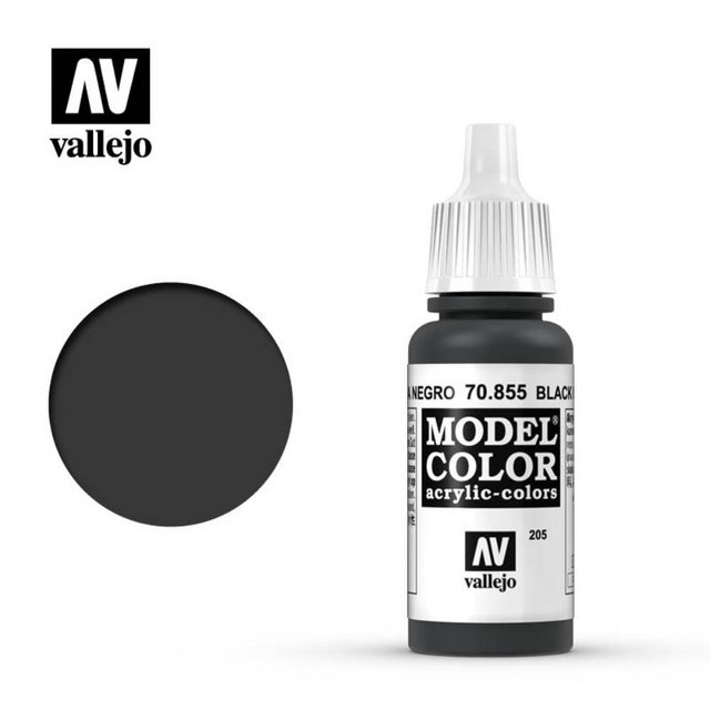Bild von Vallejo Spielfigur Model Color - 205 - Lasur Schwarz/Black Glaze, 17 ml (70.855)