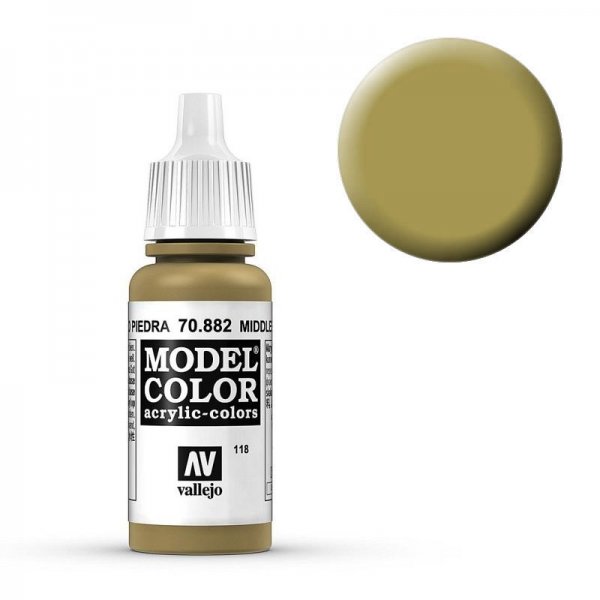 Bild von Vallejo Spielfigur Model Color - 118 - Steingelb/Middle Stone, 17 ml (70.882)