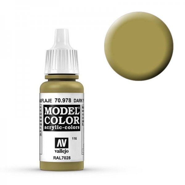 Bild von Vallejo Spielfigur Model Color - 116 - Dunkelgelb/Dark Yellow, 17 ml (70.978)