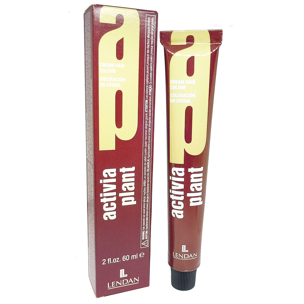 Bild von Lendan Activia Plant Coloration 60ml Haar Farbe Creme Permanent - 07 Absolute Medium Blonde