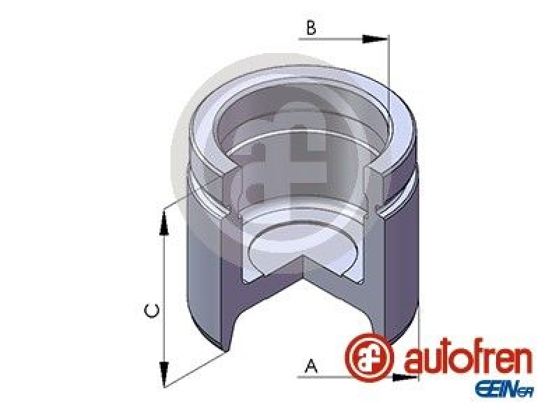 Bild von AUTOFREN SEINSA D02563 Kolben, Bremssattel 54 Vorderachse Ate.