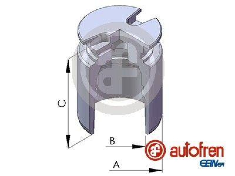 Bild von AUTOFREN SEINSA D025102 Kolben, Bremssattel 34 Hinterachse