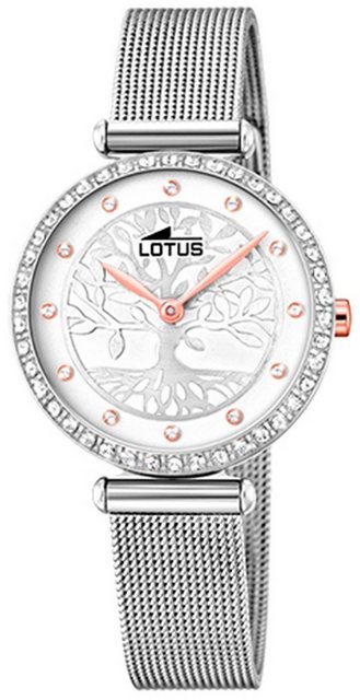 Bild von Lotus Quarzuhr LOTUS Damen Uhr Fashion 18709/1, (Analoguhr), Damenuhr rund, klein (ca. 29mm) Edelstahlarmband silber