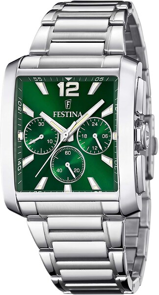 Bild von Festina Chronograph »F20635/3«, Armbanduhr, Quarzuhr, Herrenuhr, Stoppfunktion, Edelstahlarmband