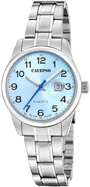 Bild von CALYPSO WATCHES Quarzuhr »Basic«, Armbanduhr, Damenuhr, Edelstahlarmband, analog, Tag