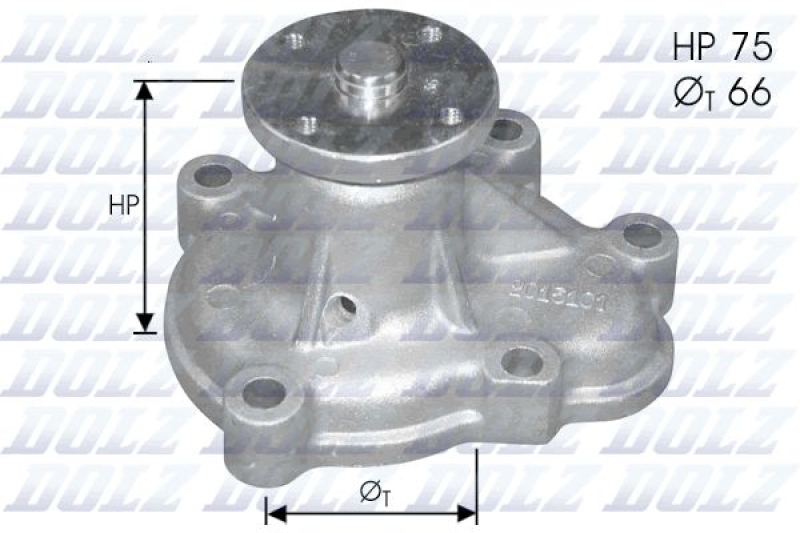 Bild von DOLZ Wasserpumpe  für VAUXHALL OPEL 1334121 R1160039 6334006 O133