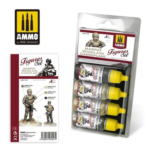 Bild von Marpat Woodland Camouflage Figures Set von AMMO by MIG Jimenez