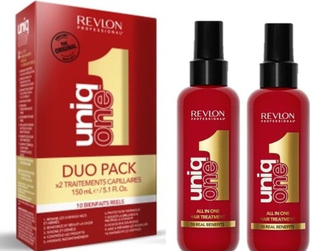 Bild von REVLON PROFESSIONAL Haarpflege-Set Uniqone All In One Hair Leave-in Pflege Treatment Classic Duopack Set, Spar-Set, 2-tlg., Limited Edition