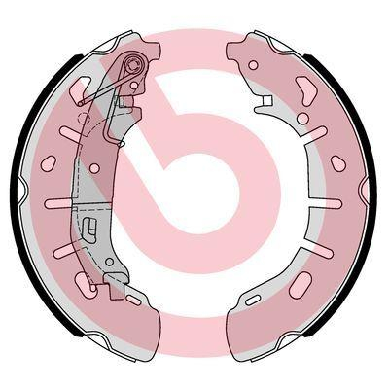 Bild von BREMBO Bremsbackensatz hinten rechts links  für FIAT VAUXHALL OPEL RAM 77365346 1605166 1605188 S 59 531