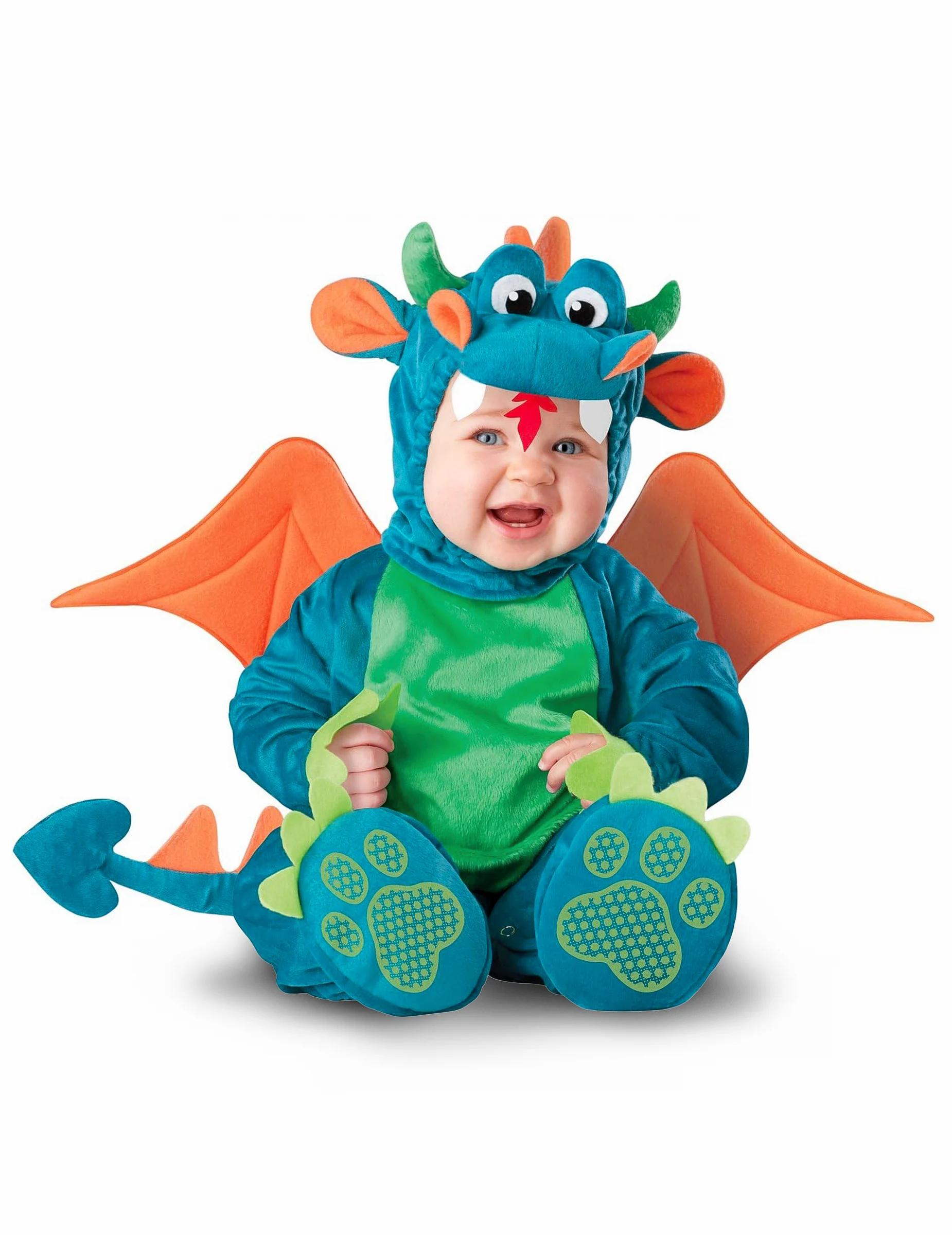 Bild von Niedlicher Drache Babykostüm blau-grün