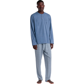 Bild von Admas  Pyjamas/ Nachthemden Pyjama Hausanzug Hose Polo Langarm Classic Spiga