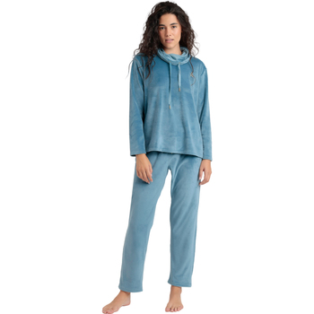 Bild von Admas  Pyjamas/ Nachthemden Pyjama Samt Hose Sweatshirt Stehkragen Luxury Velvet
