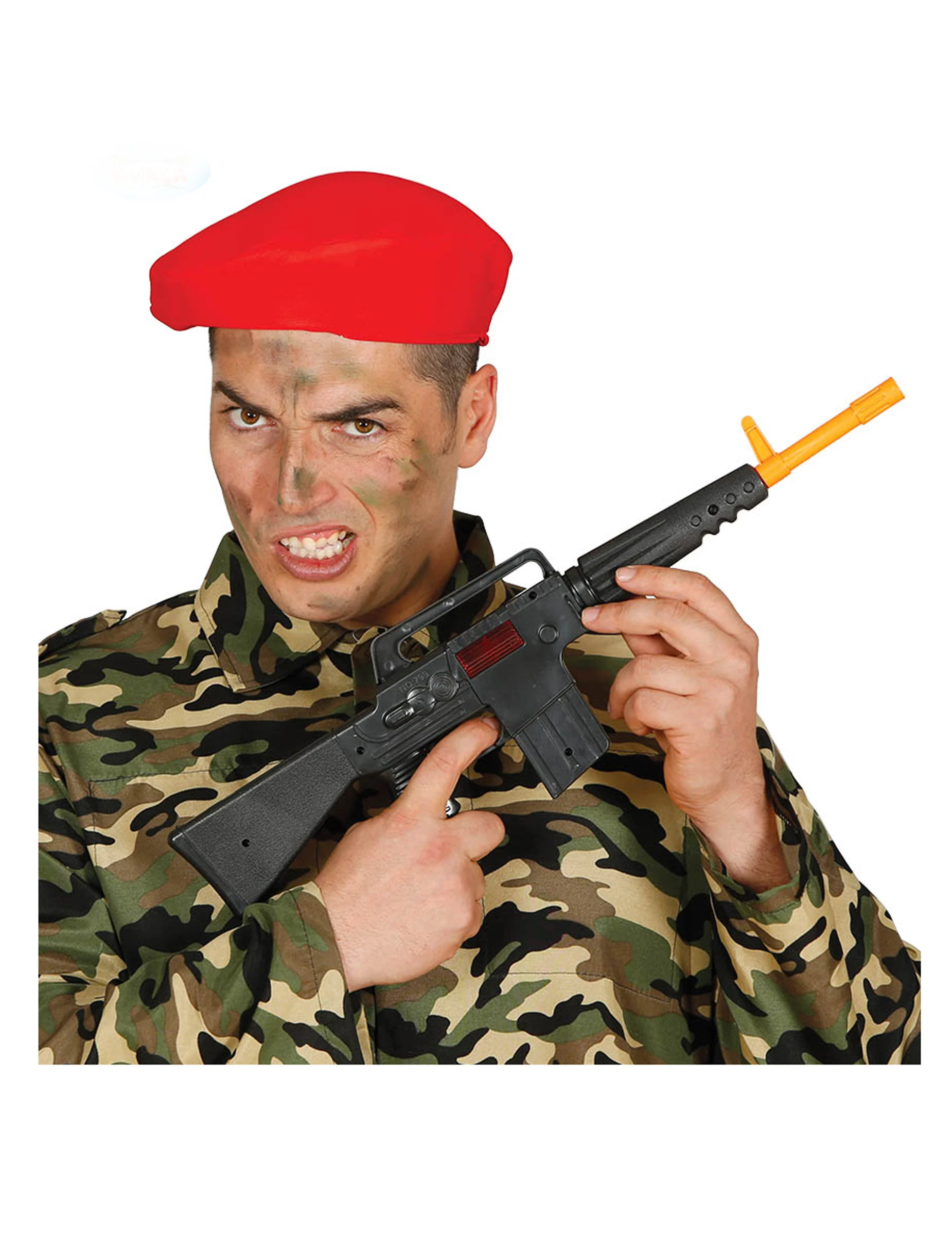 Bild von Spielzeugwaffe M16 Faschingsaccessoire schwarz-gelb 52 cm