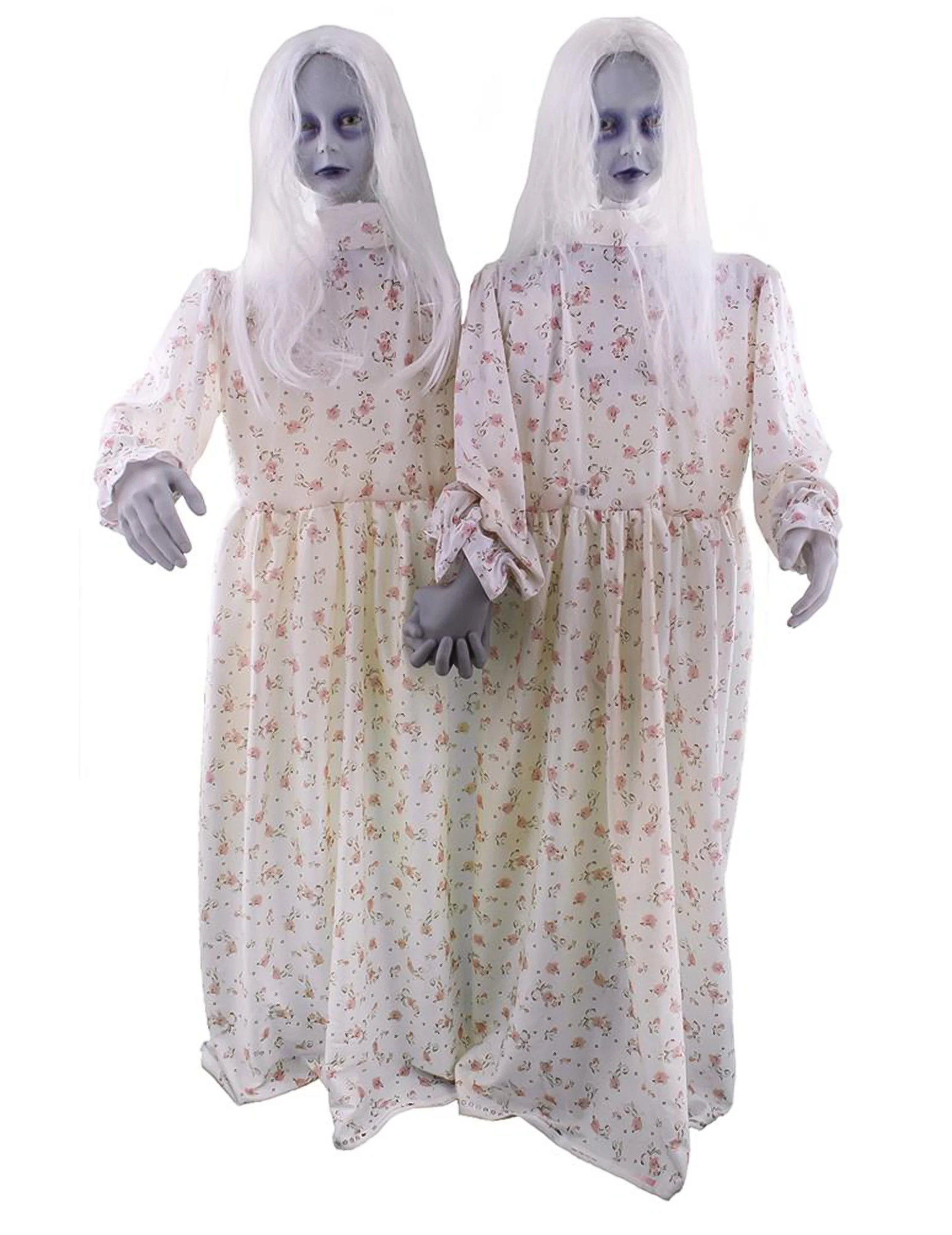 Bild von Zwillinge-Hängedeko Halloween-Partydeko weiss-schwarz 60 cm