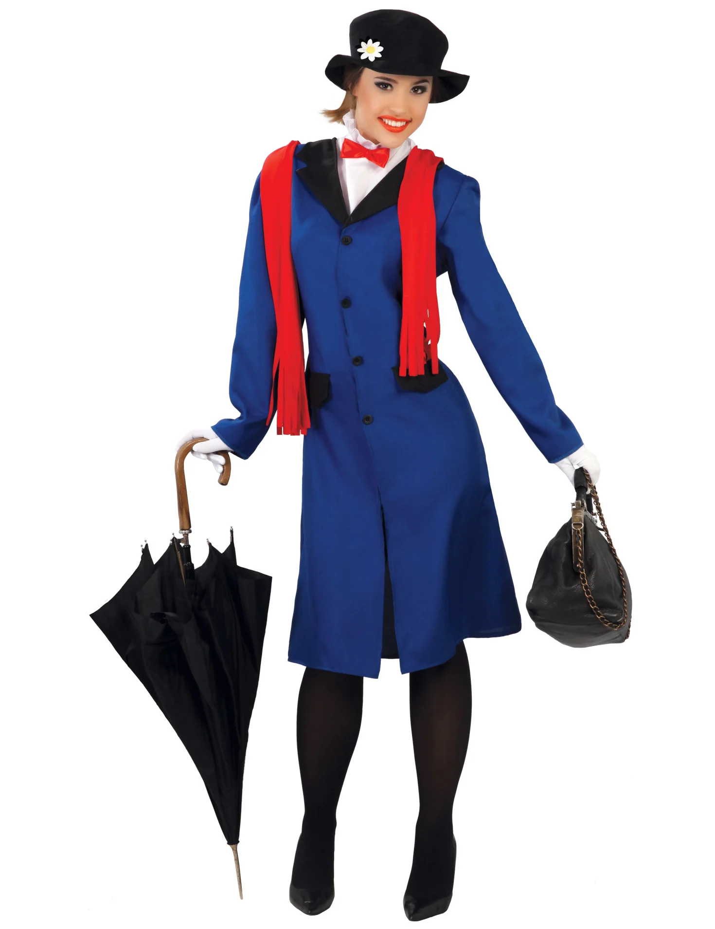 Bild von fiestasguirca Kostüm Klassisches Poppins Babysitter-Kostüm für eine Frau